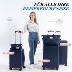 VALLSERO Trolleyset Koffer-Set( M,L,XL) Hartschalen-Koffer, Rollkoffer günstig online kaufen