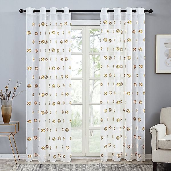 BYSURE Gardine, Ösen (2 St), halbtransparent, günstig online kaufen
