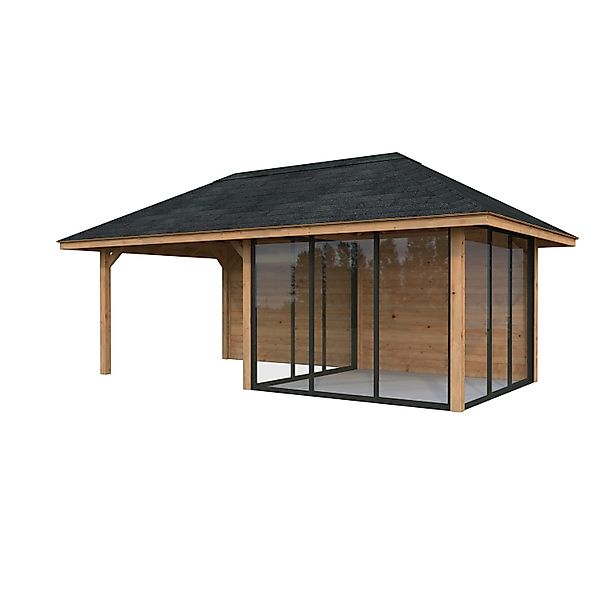 Palmako Pavillon Bianca Set206 Slide Braun Tauchgrundiert 588 cm x 300 cm F günstig online kaufen