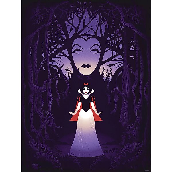 Komar Wandbild Disney Snow White Evil Queen 30 cm x 40 cm Lila günstig online kaufen