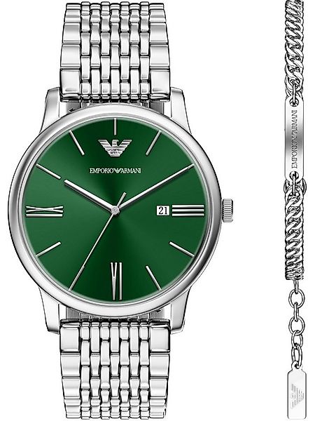 Emporio Armani Quarzuhr Emporio Armani Herren-Uhren-Sets Analog Quarz günstig online kaufen