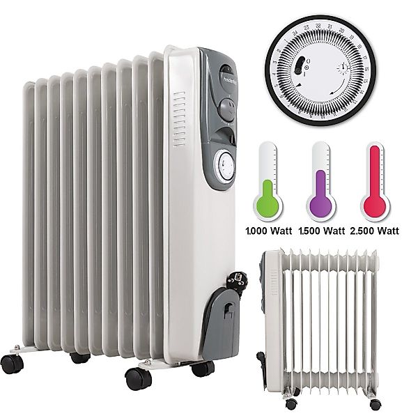 Heidenfeld Ölradiator Mobiler Elektro Heizkörper ÖR200 günstig online kaufen