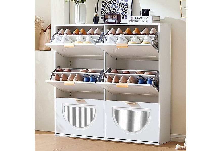 Flieks Schuhschrank (B118/T25/H115 cm, 1-St., ca 24 Paar Schuhe) Schuhregal günstig online kaufen