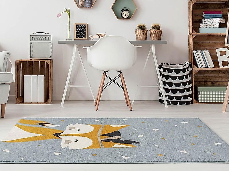 Kinderteppich - Polypropylen - 100 x 150 cm - Mehrfarbig - JUNIO günstig online kaufen