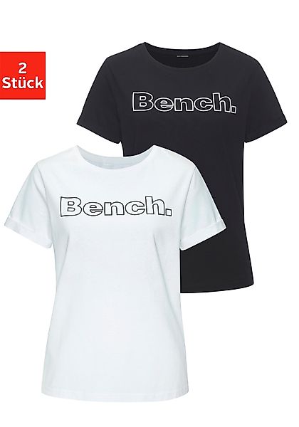 Bench. Loungewear T-Shirt (Packung, 2-tlg) mit günstig online kaufen