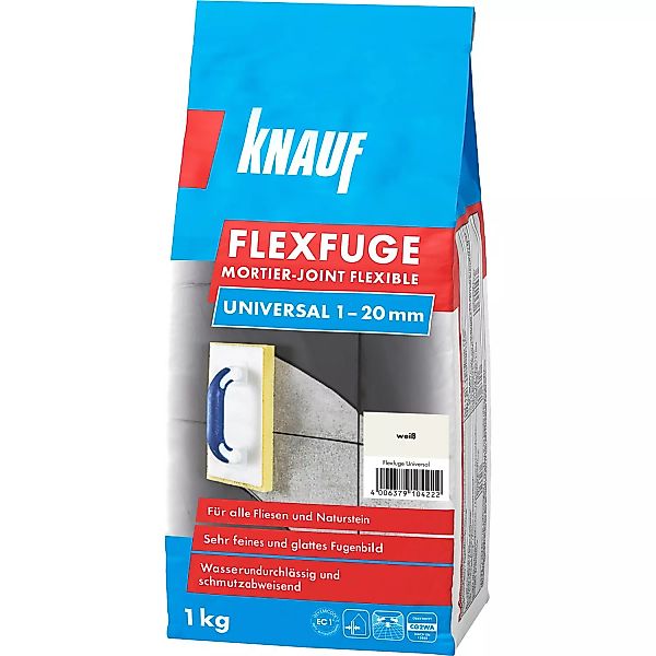 Knauf Flexfuge Universal Weiß  1 kg günstig online kaufen