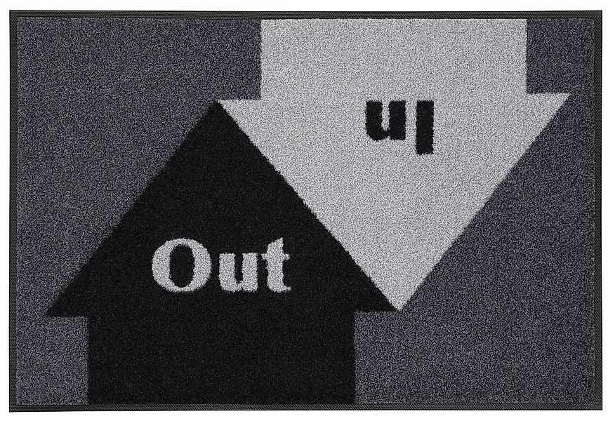 wash+dry by Kleen-Tex Fußmatte In & Out, rechteckig, Höhe: 9 mm, Schmutzfan günstig online kaufen