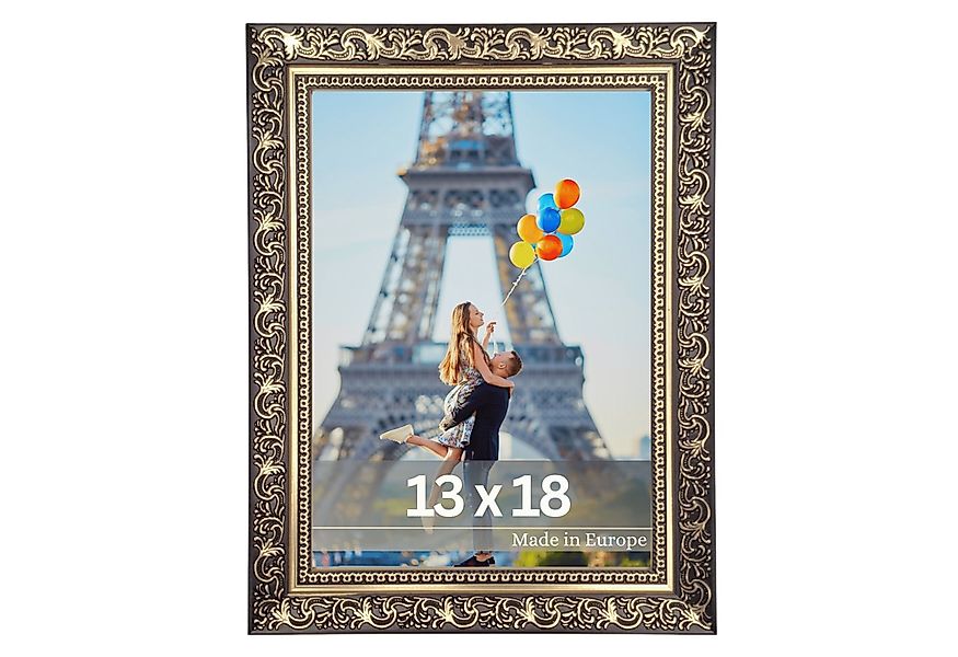 Victor (Zenith) Bilderrahmen Vinci, Bilderrahmen Schwarz Gold 13x18 cm, Bil günstig online kaufen