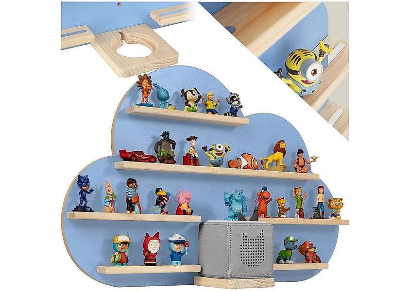 tectake Wandregal Aufbewahrungsregal MyLittleStory Cloud für bis zu 28 Toni günstig online kaufen