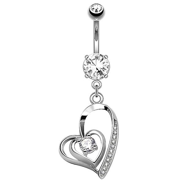 Taffstyle Bauchnabelpiercing Piercing Chirurgenstahl Infinity Herz, günstig online kaufen