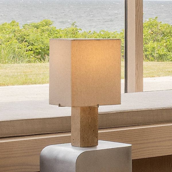 Audo Tischlampe Nonna, travertin-/sandfarben, Höhe 49 cm günstig online kaufen