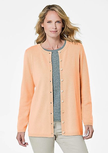 GOLDNER Strickjacke Kaschmirstrickjacke mit Rundhalsausschnitt günstig online kaufen
