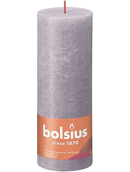 Bolsius Stumpenkerze Bolsius Rustik Stumpenkerze gefrorener günstig online kaufen