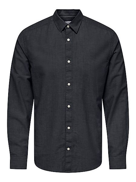 ONLY & SONS Langarmhemd ONSCANTLEY LIFE LS SOLID LINEN SHIR OTL günstig online kaufen