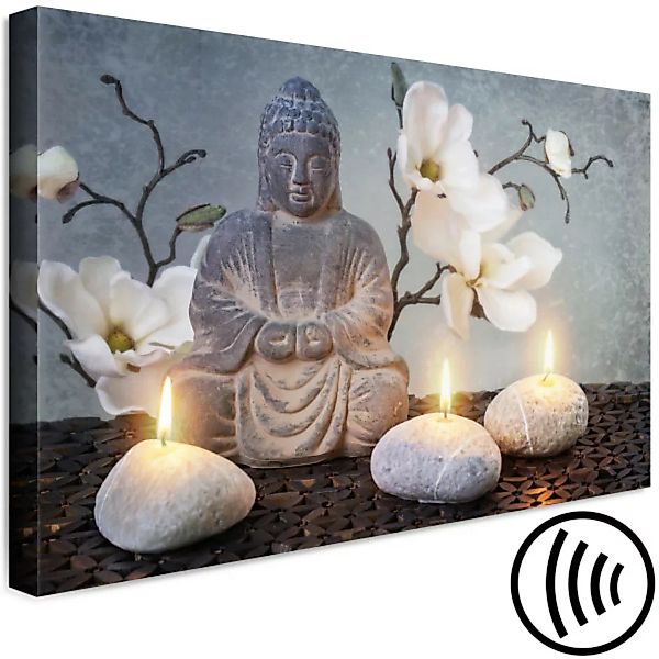 Leinwandbild Buddha and Stones (1 Part) Wide XXL günstig online kaufen