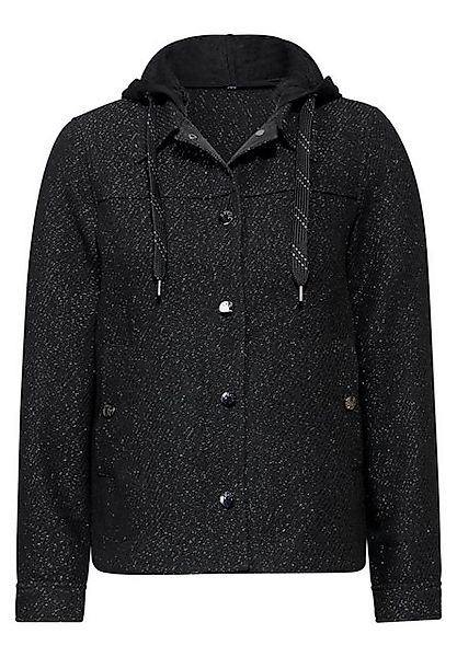 Cecil Jackenblazer Fake Wool Overshirt w. Hoody günstig online kaufen