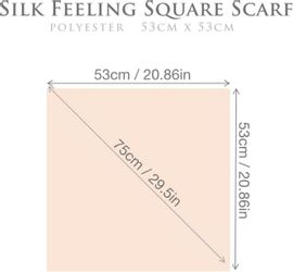 Coonoor Seidentuch Seidentuch Stirnband Quadratischer Haar-Bandanas-Schal günstig online kaufen