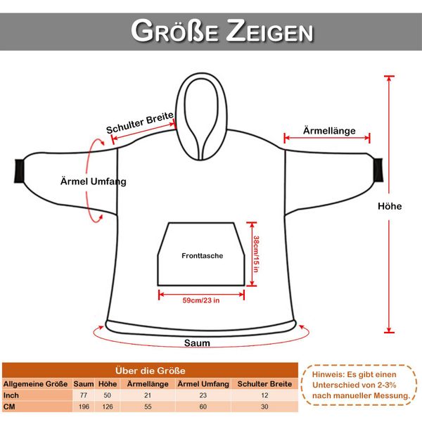 Wohndecke Extra große, Flanell, mit Tasche, günstig online kaufen