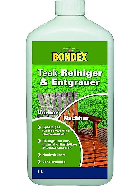 Bondex Bondex Teakmöbel-Entgrauer 1 L farblos Holzpflegeöl günstig online kaufen