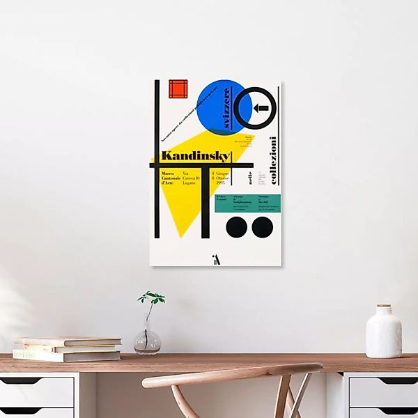 Poster / Leinwandbild - Kandinsky Ausstellung - Museo Cantonale D'arte günstig online kaufen