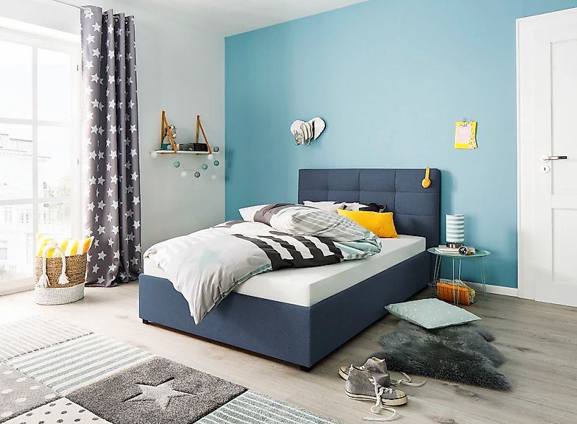 Home affaire Polsterbett "Endres" mit Bettkasten, wahlweise ohne Matratze/L günstig online kaufen