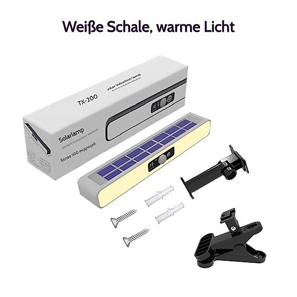 PRIISF Außen-Deckenleuchte Outdoor Flutlicht Solarleuchte Wandlampe günstig online kaufen