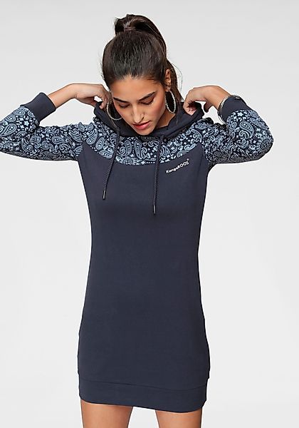 KangaROOS Sweatkleid, Mini-Länge, sportlicher Stil, aus Baumwolle, langärml günstig online kaufen