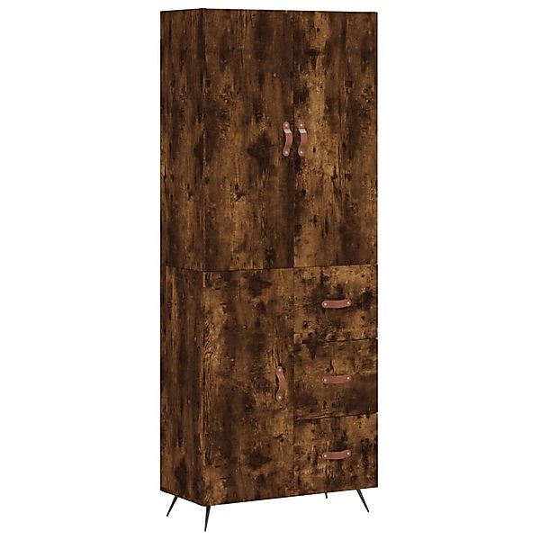 vidaXL Highboard Räuchereiche 69,5x34x180 cm Holzwerkstoff 3195880 günstig online kaufen