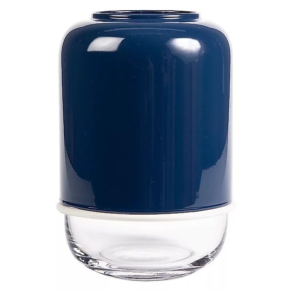 Capsule verstellbare Vase 18-28cm Marinblau-klar günstig online kaufen