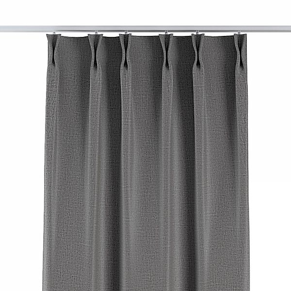 Vorhang mit flämischen 2-er Falten, dunkelgrau, Blackout (verdunkelnd) (269 günstig online kaufen