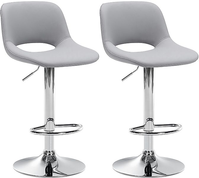CLP Barhocker Camden (2er Set, 2 St., 2er), Kunstleder-Bezug, höhenverstell günstig online kaufen