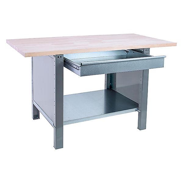 PROREGAL Werkbank BUFFALO WOOD Mit 1x Schublade HxBxT 86,5x150x75cm Traglas günstig online kaufen