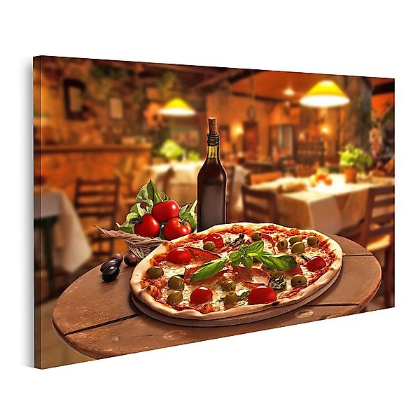 islandburner Leinwandbild, Italienisches Restaurant mit frischer günstig online kaufen