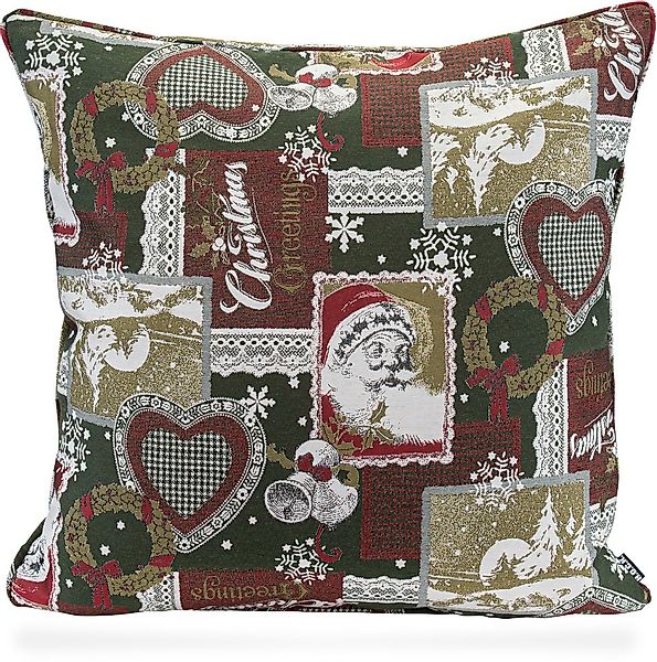 H.O.C.K. Dekokissen "Christmas Patch" traditionelles Patchkissen mit Weihna günstig online kaufen
