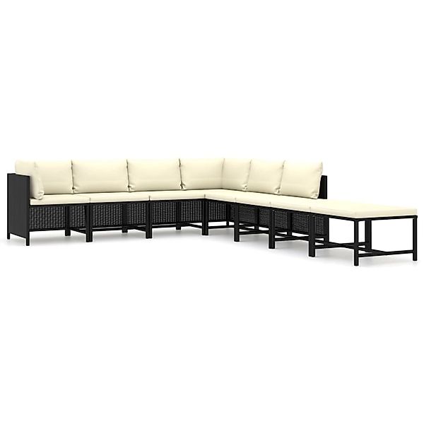 vidaXL Gartenlounge-Set 8-tlg. Garten-Lounge-Set mit Kissen günstig online kaufen