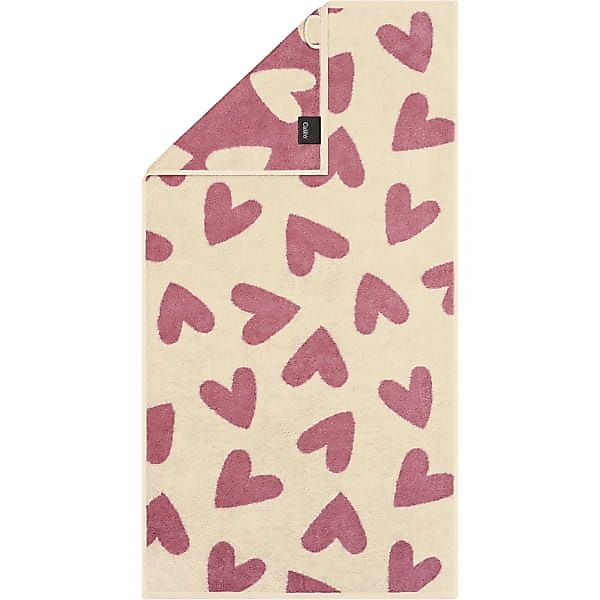 Cawö Handtücher Heart Beats Hearts 6275 - Farbe: beere - 32 - Gästetuch 30x günstig online kaufen