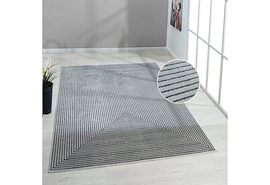 my home Teppich Kylian, rechteckig, Höhe: 9 mm, dezenter Glanz, Schrumpf-Ga günstig online kaufen