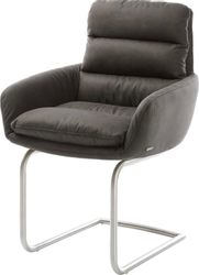 DELIFE Polsterstuhl Abelia-Flex, mit Armlehnen Freischwinger günstig online kaufen