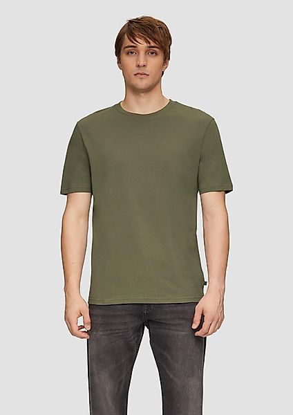 QS Kurzarmshirt T-Shirt T-Shirt mit Rundhalsausschnitt günstig online kaufen