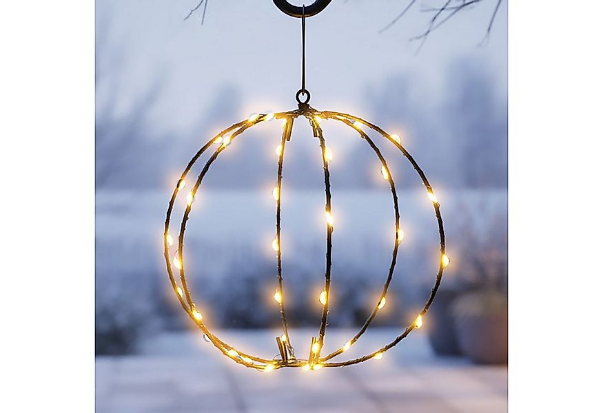 Spetebo LED-Dekofigur LED Leuchtkugel zum Hängen für Außen batteriebetriebe günstig online kaufen