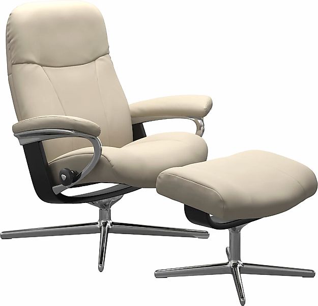 Stressless Relaxsessel "Garda", mit Cross Base, Größe M & L, Holzakzent Sch günstig online kaufen