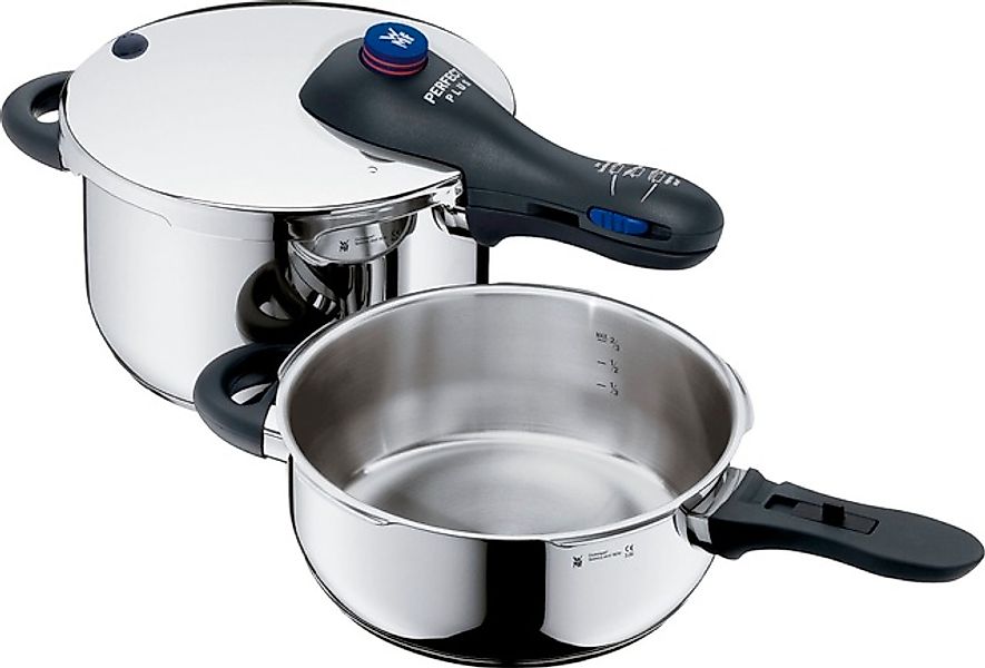 WMF Schnellkochtopf »Perfect Plus« Cromargan® Edelstahl Rostfrei 18/10 3 St günstig online kaufen