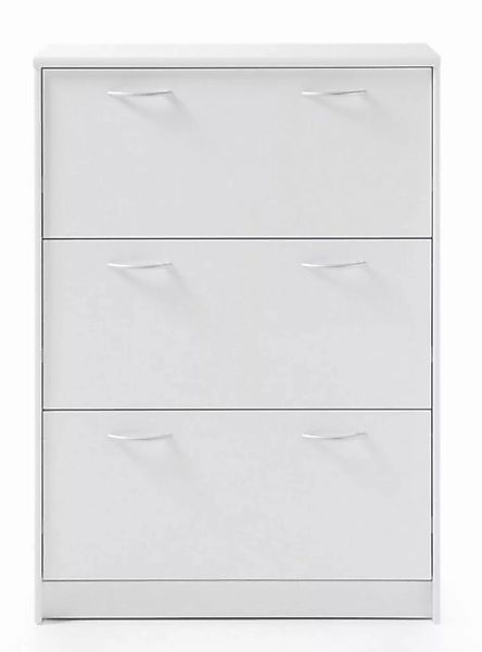 Schuhkipper OPTIMUS, B 87 x H 123 cm, Weiß matt, mit 3 großen Klappen günstig online kaufen