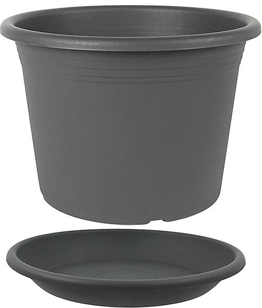 Heimwerkercenter Pflanzkübel MePla Blumentopf Cylindro ø15cm, Untersetzer ø günstig online kaufen