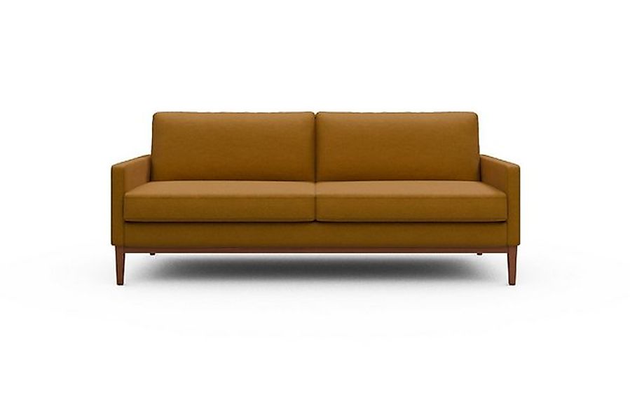 moebelfaktor Sofa Bodo 3-Sitzer, Retro-Design, elegante Linien, stabile Hol günstig online kaufen