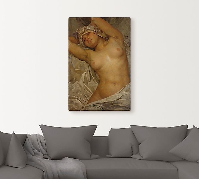 Artland Wandbild »Mädchenakt. 1922.«, Frau, (1 St.), als Leinwandbild, Post günstig online kaufen