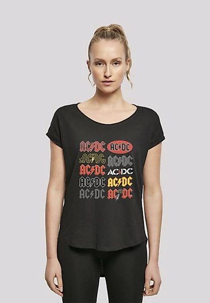 F4NT4STIC T-Shirt AC/DC Multi-Logo Print günstig online kaufen