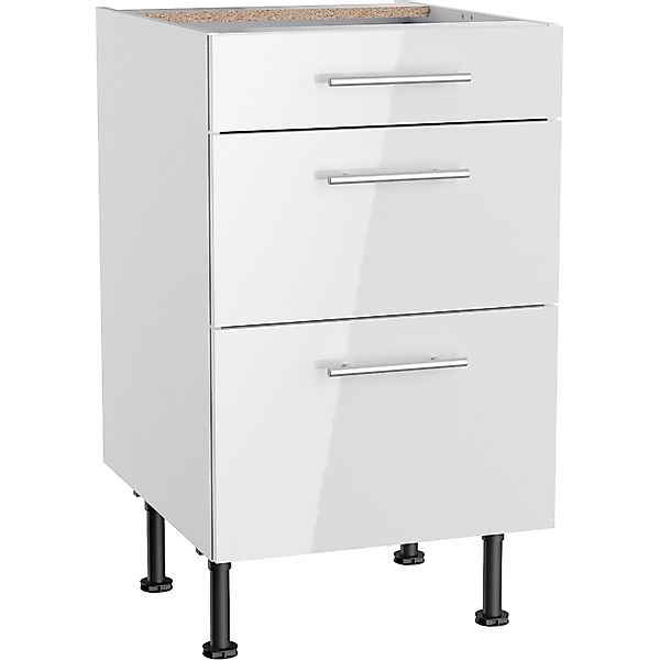 Optifit Küchen-Unterschrank mit 3 Auszügen Rurik986 50 cm x 87 cm x 58,4 cm günstig online kaufen