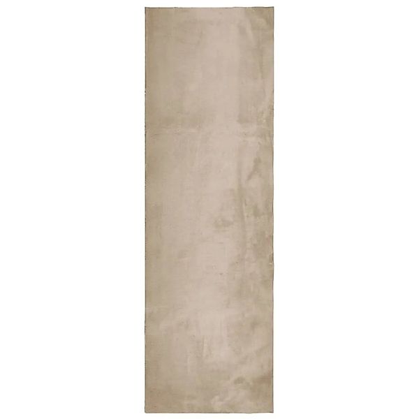 vidaXL Teppich HUARTE Kurzflor Weich und Waschbar Sandfarben 80x250 cm 3750 günstig online kaufen