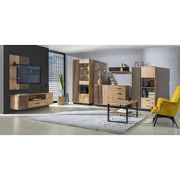 Beautysofa TV-Regal mit Schublade 155cm LAMELO, günstig online kaufen